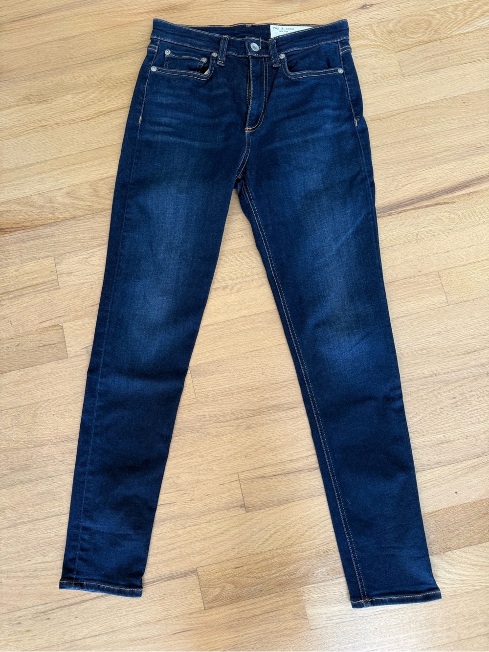 rag & bone Dark Blue Women's Nina High-rise Skinny Jeans